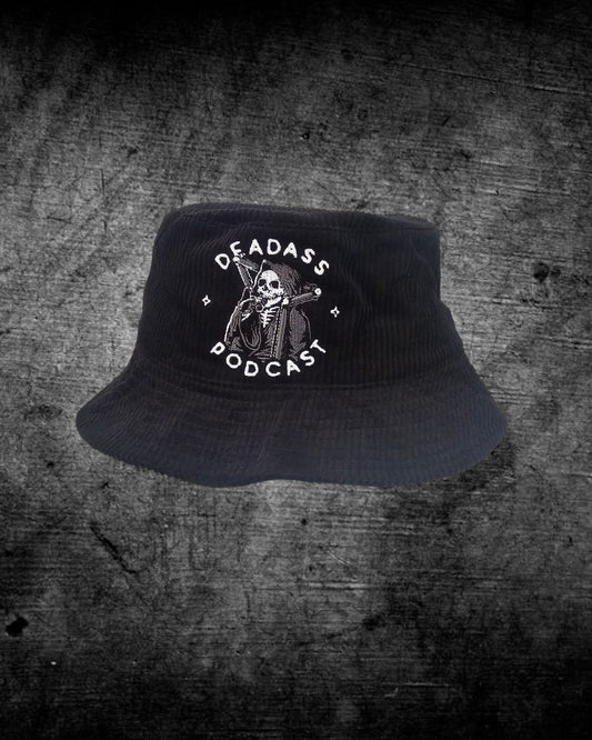 Black Cord Bucket Hat